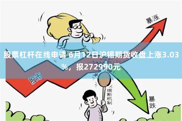 股票杠杆在线申请 6月12日沪锡期货收盘上涨3.03%，报272990元