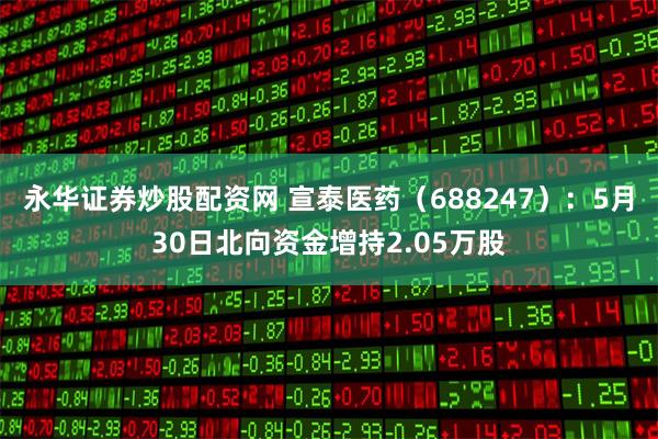 永华证券炒股配资网 宣泰医药（688247）：5月30日北向资金增持2.05万股