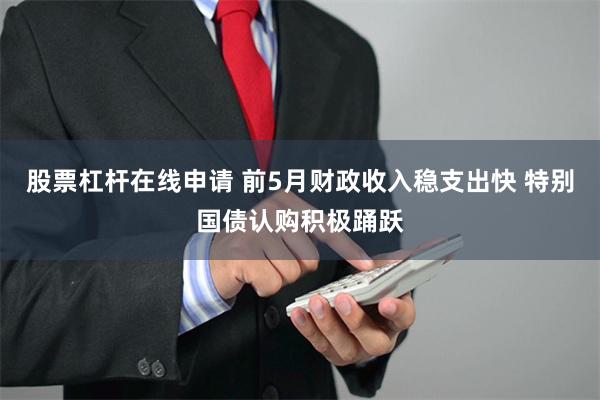 股票杠杆在线申请 前5月财政收入稳支出快 特别国债认购积极踊跃