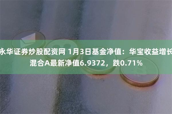 永华证券炒股配资网 1月3日基金净值：华宝收益增长混合A最新净值6.9372，跌0.71%